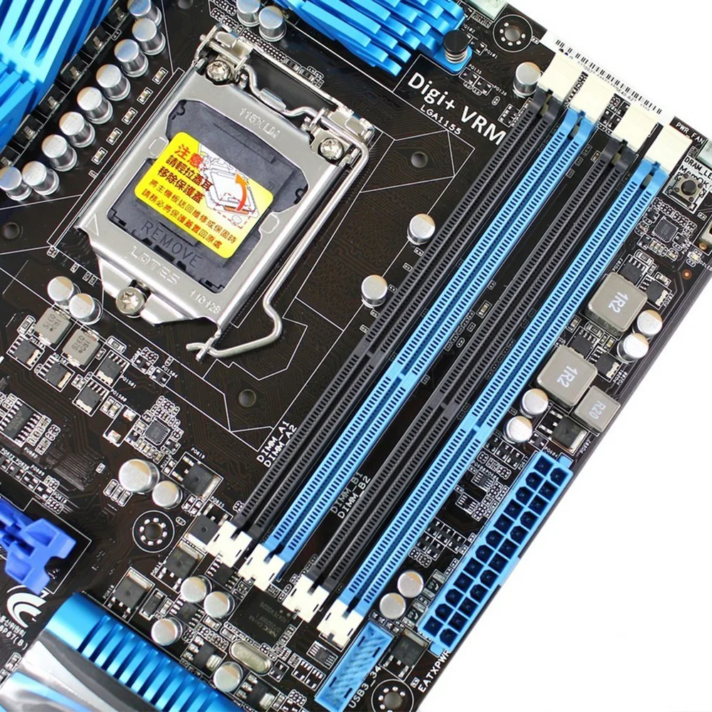 Asus P8P67 Intel P67 Оригинальное б/у настольное гнездо для материнской платы LGA 1155 Core i7/Core i5/Core i3 DDR3 32G ATX