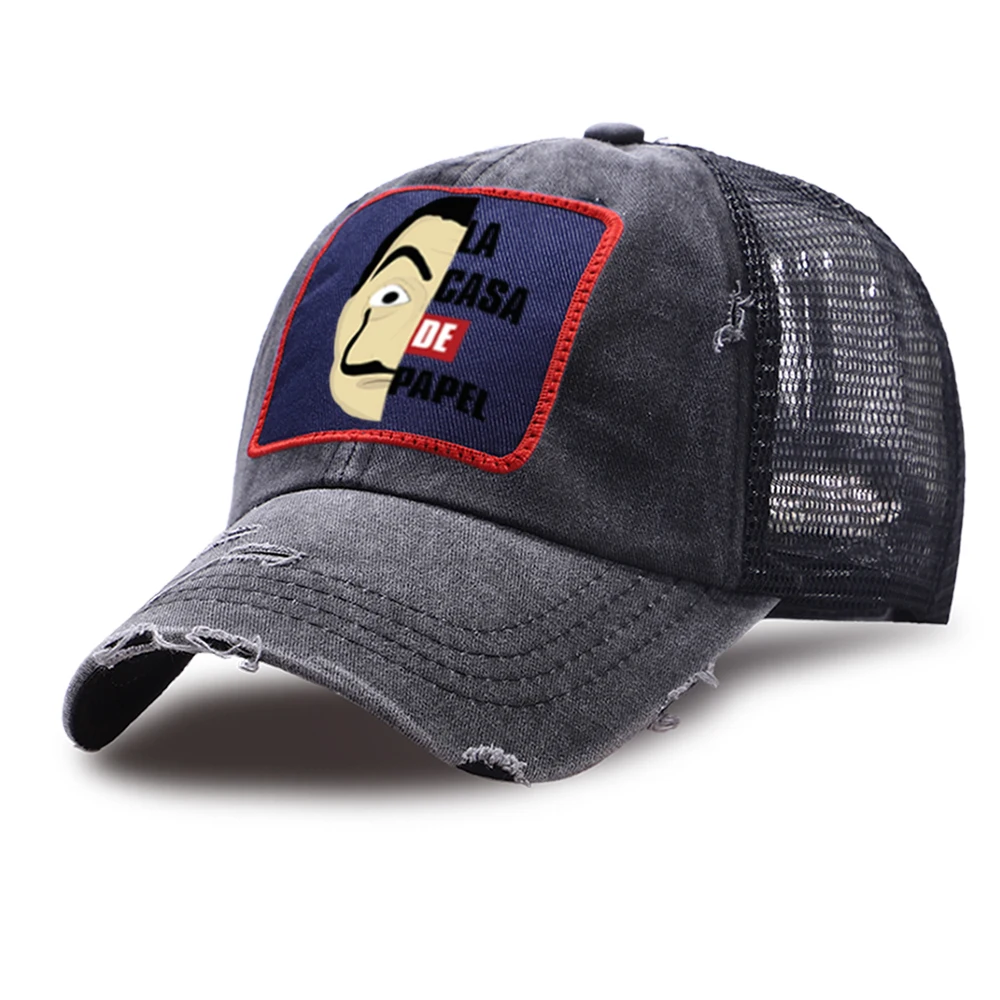 

La Casa De Papel Men Baseball Hats Woman Outdoor Spring Summer Grinding Multicolor Snapback Caps Adjustable Sun Shade Czapka