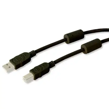 

Cable USB 2.0 A M / B M 3m with Ferrite double shielded Black