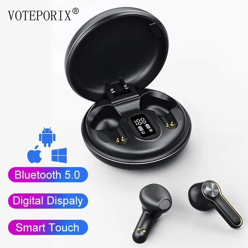 TWS-стереонаушники H7 с поддержкой Bluetooth и светодиодным дисплеем | Электроника