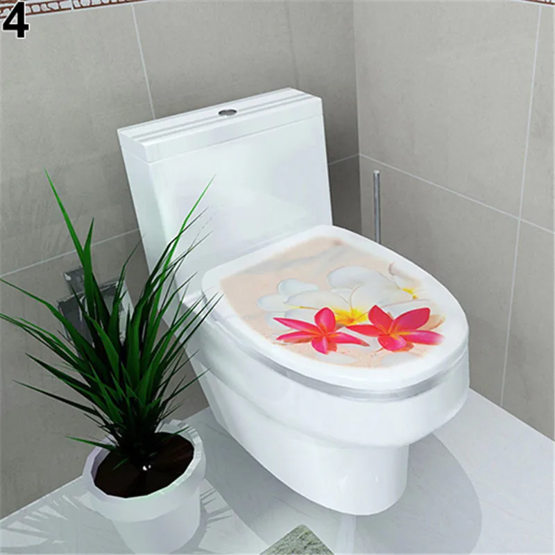 Bathroom DIY Toilet Seat Wall Sticker Decoration Decal Vinyl Mural Home Decor Useful PVC Removable Home Decor