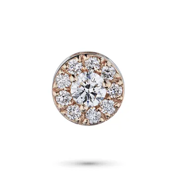 

Pendant in red gold with diamonds