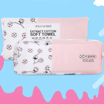 

3PC Facial Clean Individual package Household Toilet paper Non-woven Fabric Cotton Disposable Reel Cosmetic Towel Tissue