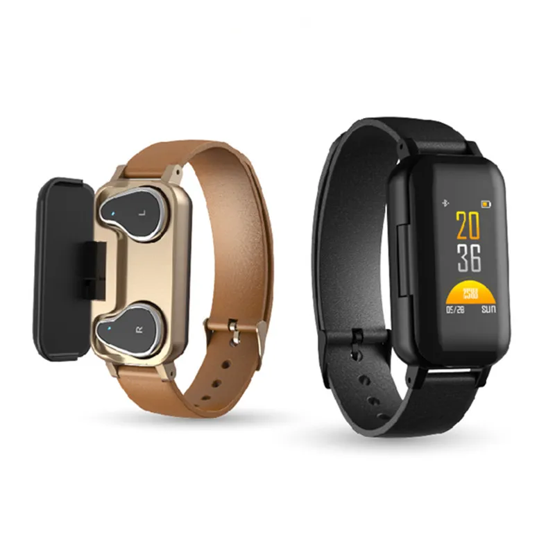 

Smart Wristband Bluetooth Earphones Men Sport Smart Watch Fitness Tracker Sport Wristband headset combo for Android ios phone