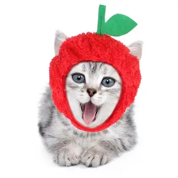 

Pet Hat Plush Pet Dog Cap Fruit Hat Apple Hat For Dogs Cat Funny Pet Costume Hat Pet Costume Accessories 30-35cm