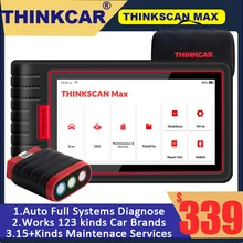 Thinkscan Max-herramientas de diagnóstico profesional automático, sistema completo de codificación ECU, Control bidireccional, reinicio de 28, CRP909, MK808, escáner OBD2