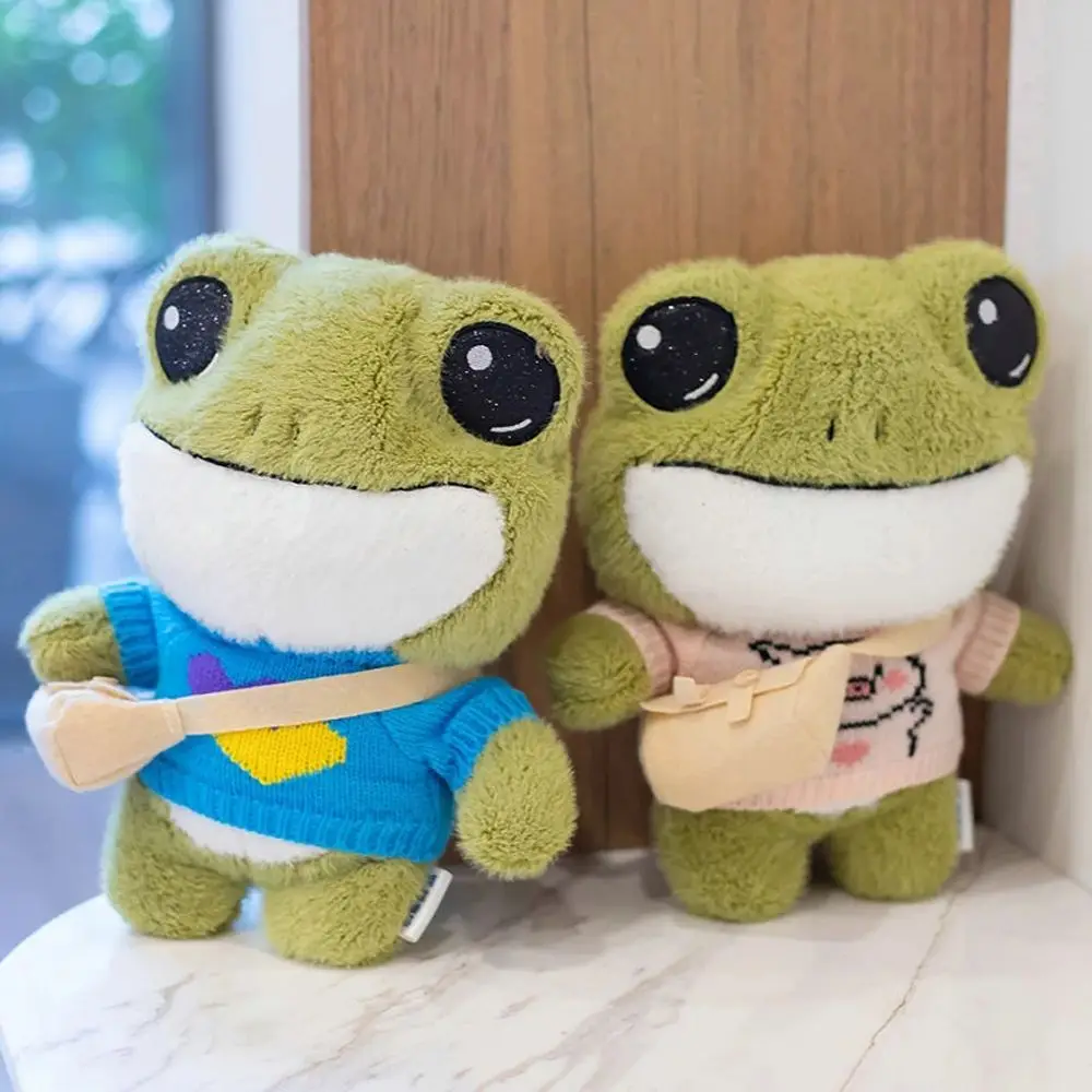 Crossbody Bag Animal Dolls Home Decor Stuffed Animals Big Eyes Frog Plush Toy Sweater Doll | Игрушки и хобби