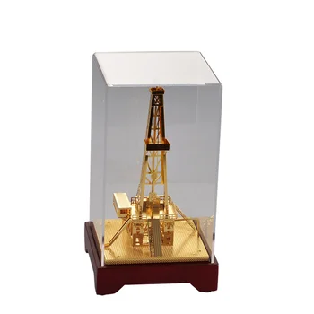 

Surwish 1 Pcs 21.8 X 12 X 12cm Sand Table Train Model Craft Ornament Simulation Well Drill Machine
