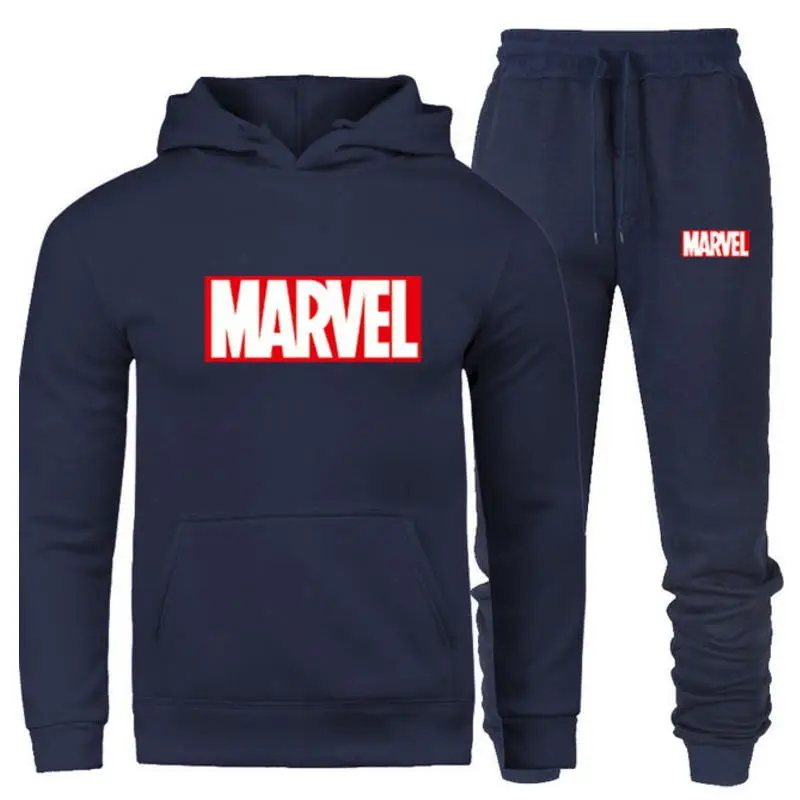 tracksuit men Fashion Men Hoodies Suits Brand Tracksuit Men/Women Sweatshirts+Sweatpants Autumn Winter Fleece Hooded Pullover | Мужская