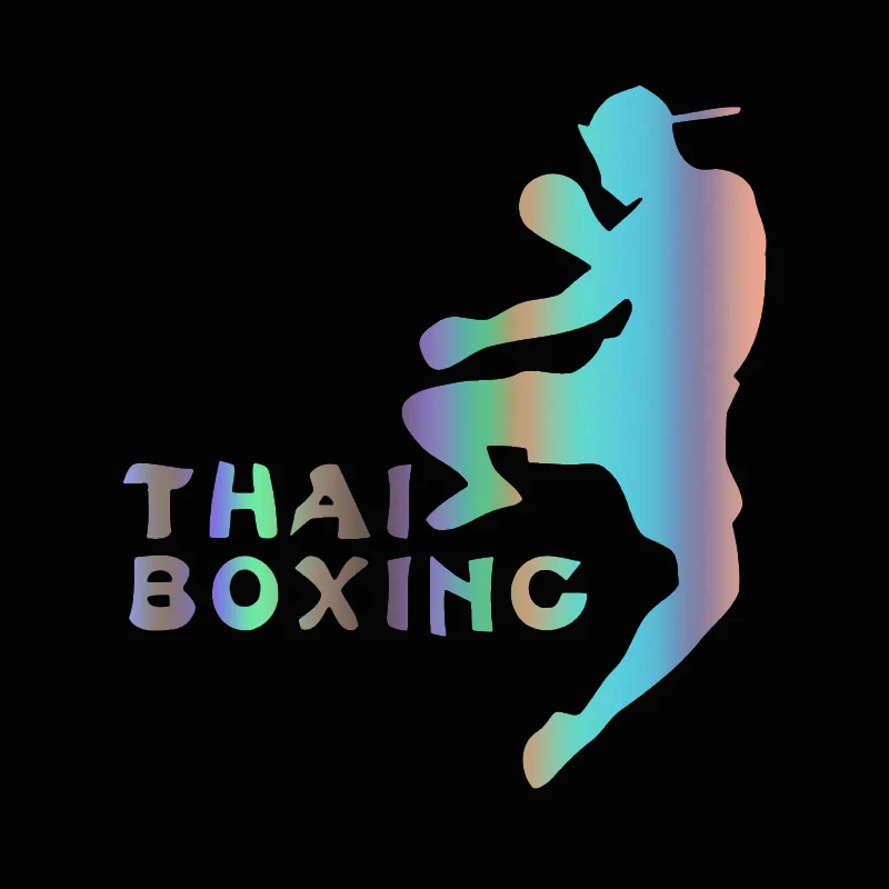 

Hot Sell Thai Boxing KK Vinyl Reflective Car Bodyes Car-Stickers and Decals Beautiful Car Accessories for Window PVC15*14cm