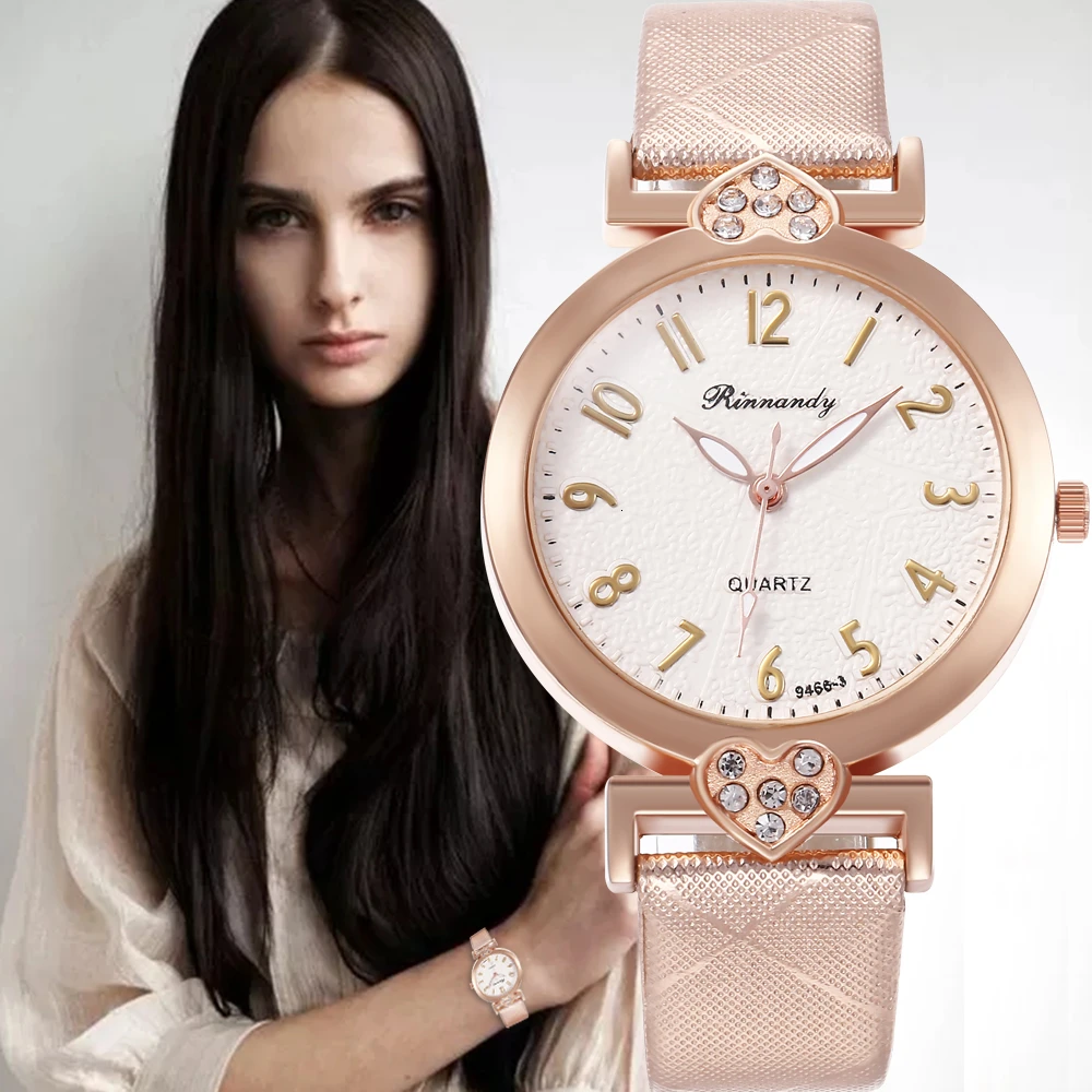 

Hot Selling Top Brand Leather Women Watch Ladies Fashion Dress Quartz Wristwatch Female Watch Relogio Feminino Wrist Watch
