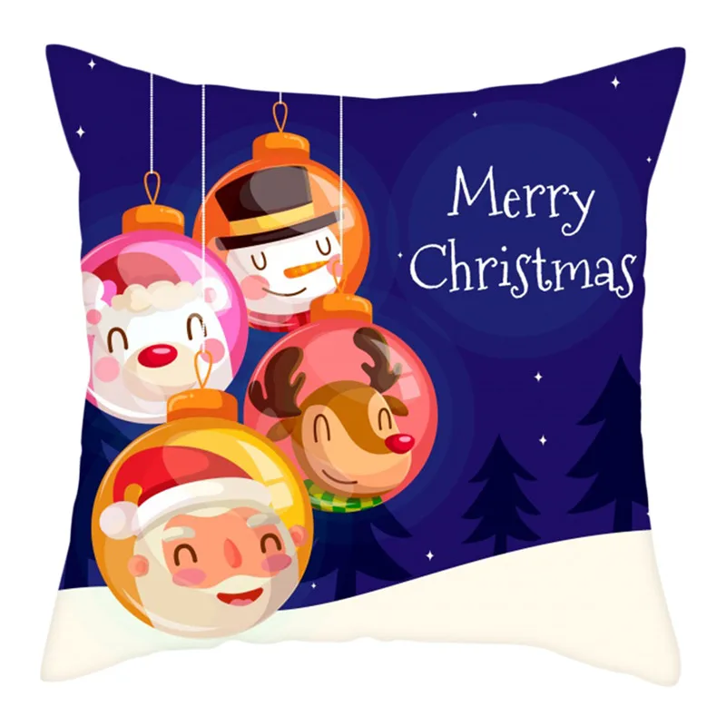 PC13248 Fuwatacchi Merry Christmas Gift Cushion Cover Xmas Tree Socks Decorative Pillow Cover for Home Sofa Decor Pillowcase 45*45cm New - Цвет: PC13248