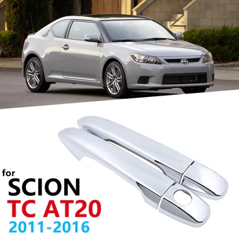 

Luxurious Chrome Side Exterior Door Handles Cover Trim set for Scion tC AT20 2011~2016 Car Accessories Sticker 2012 2013 2014