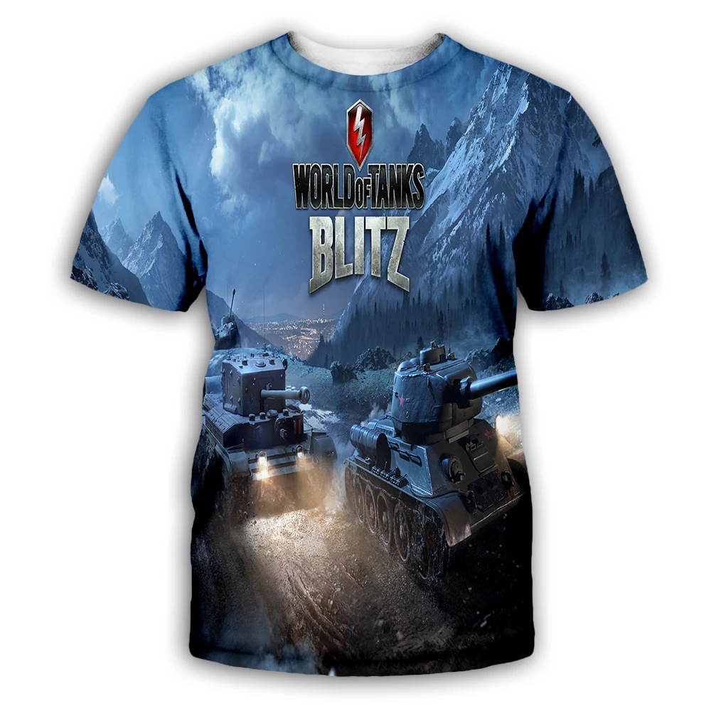Tessffel Più Nuovo Hot Giochi World Of Tanks Divertente Newfashion 3Dprint Streetwear Estate Casual Manica Corta T-Shirt Mens/Womens A2