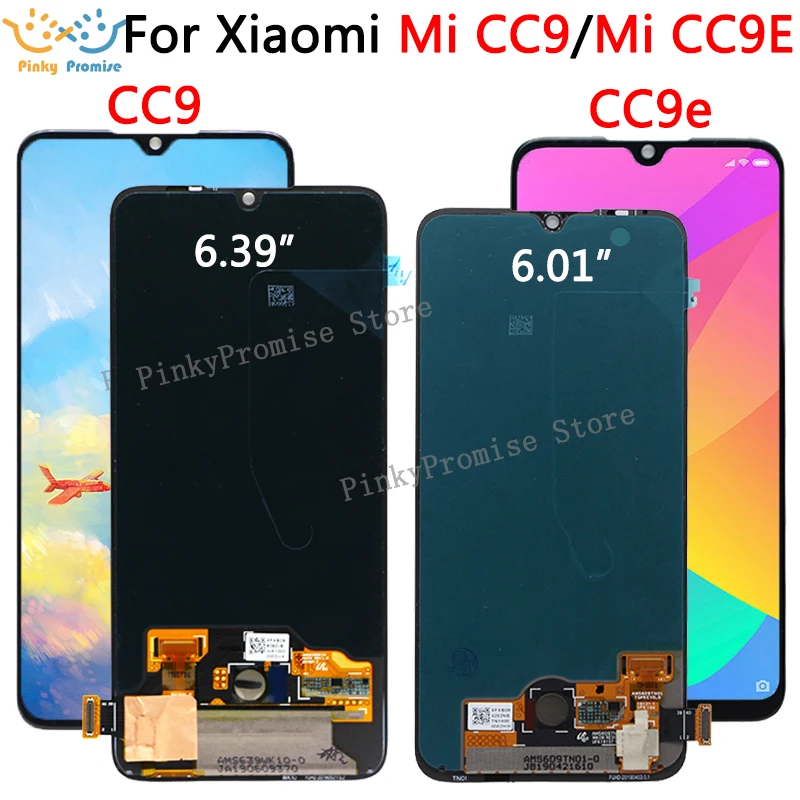 

Original Super AMOLED for Xiaomi Mi A3 lcd Display Touch Screen Digitizer Assembly Replacement Parts 6.01" For Xiaomi CC9e LCD