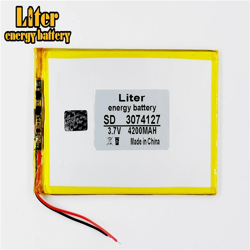 3074127 3075130 3075125 3 7 v 4200 Mah таблетка батарея брендовая общий полимерный литиевый