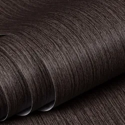 30/60/80 Wood Grain Self Adhesive Wallpaper Waterproof PVC Vinyl Kitchen Wardrobe Cabinet Furniture Renovation Door Wall Sticker