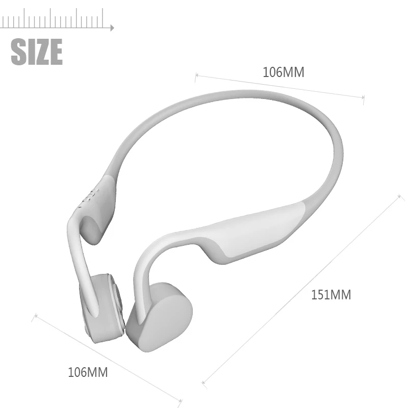 BH128 Bluetooth 5,0 костной проводимости наушники Беспроводные водонепроницаемые стерео наушники наружная Спортивная гарнитура с микрофоном