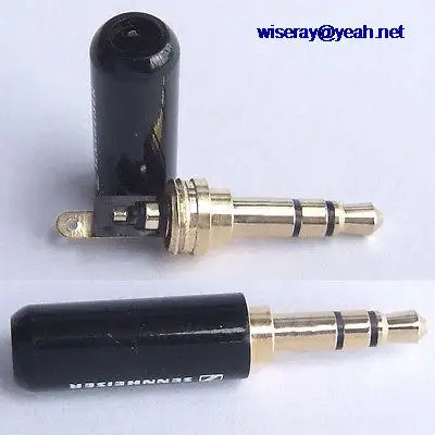 

DHL/EMS 200PCS Metal 24K Gilding 3pin 1/8 inches 3.5mm Stereo plug for Headphones Cables Solder-A7
