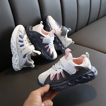 

AFDSWG New girls running shoes spring and fall children shoes light Blue boys running shoes,kids tennis shoes