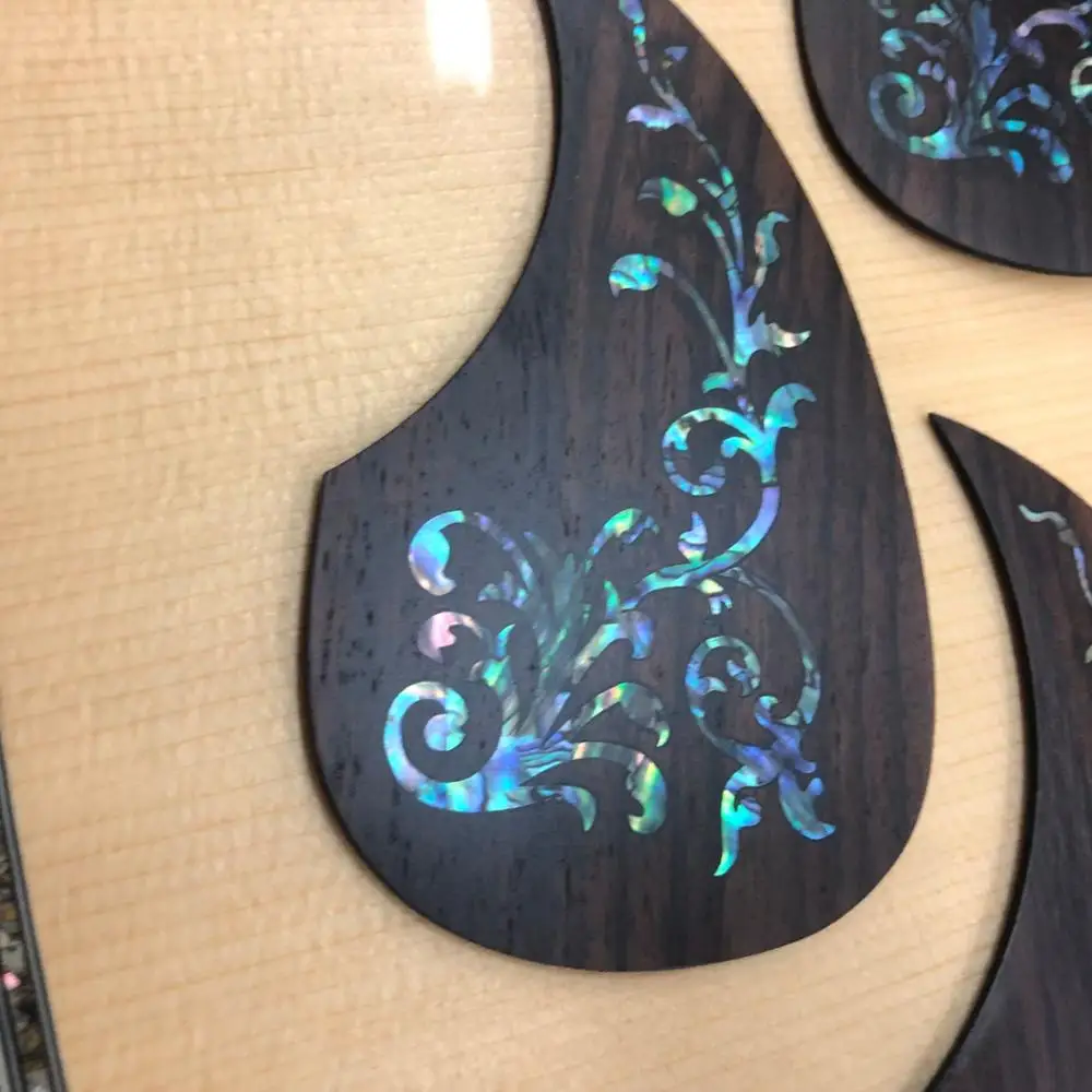 Abalone inlays acoustic guitar Rosewood pickguards,High quality
