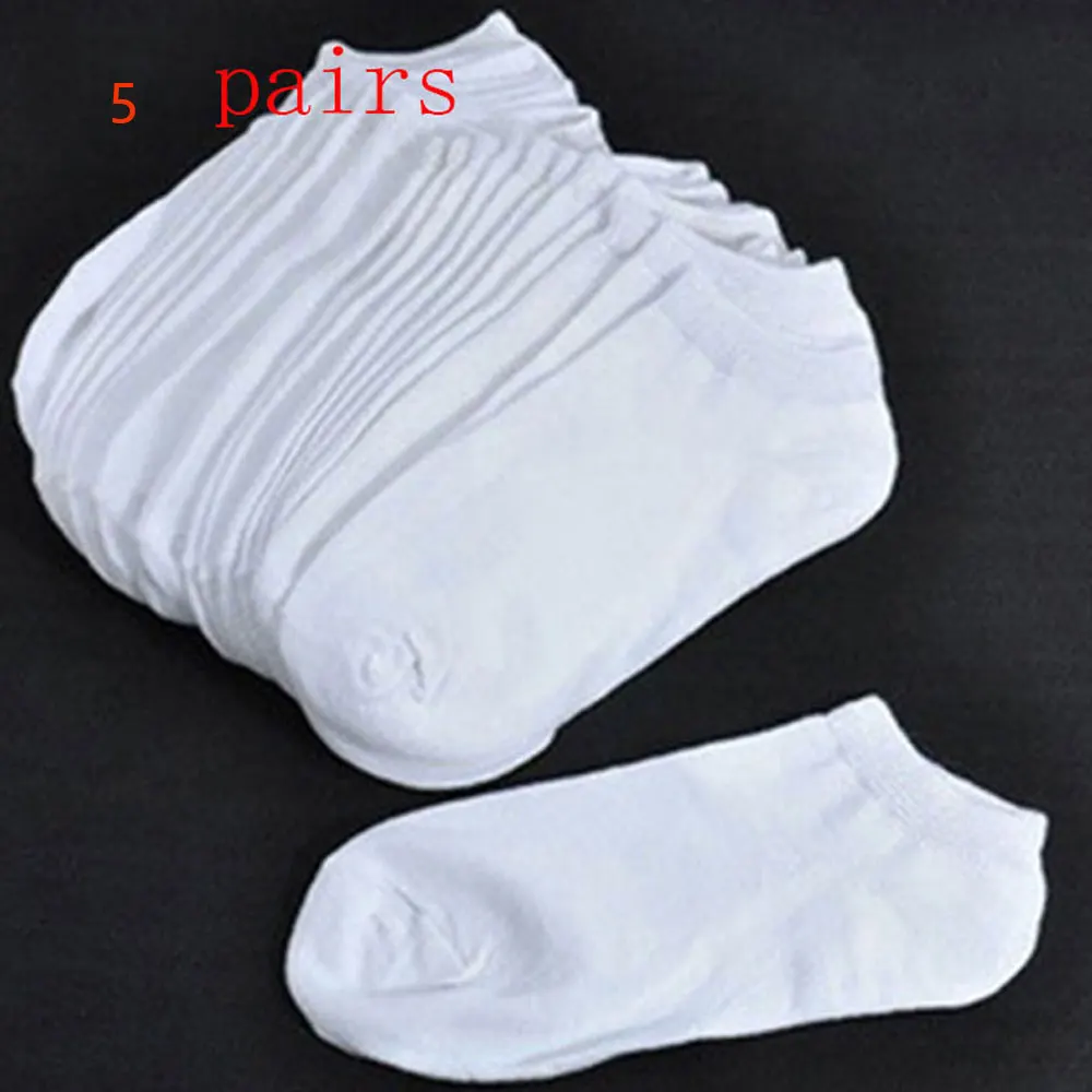

5 Pairs Women Socks Breathable Sports Socks Solid Color Boat Socks Comfortable Cotton Ankle Socks White Black Funny Socks Japan