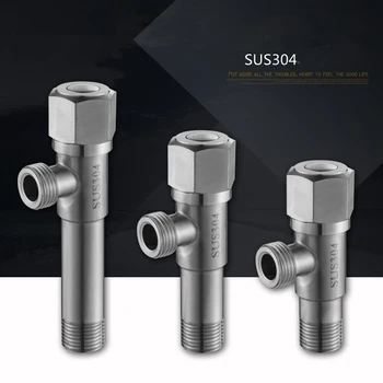 

Aangle Valve Extra Long Thickened 304 Stainless Steel Triangle Valve Toilet Water Heater Water Switch Bathroom Fixture Parts