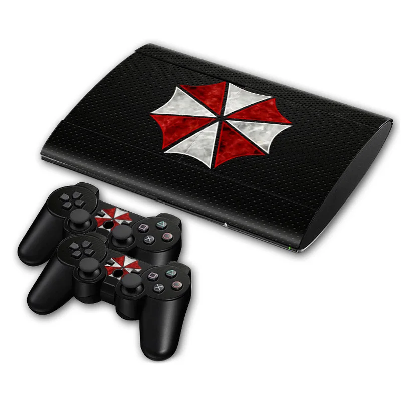 New design for Ps3 super slim 4000 Console and Controllers stickers for ps3 slim 4000 vinyl sticker