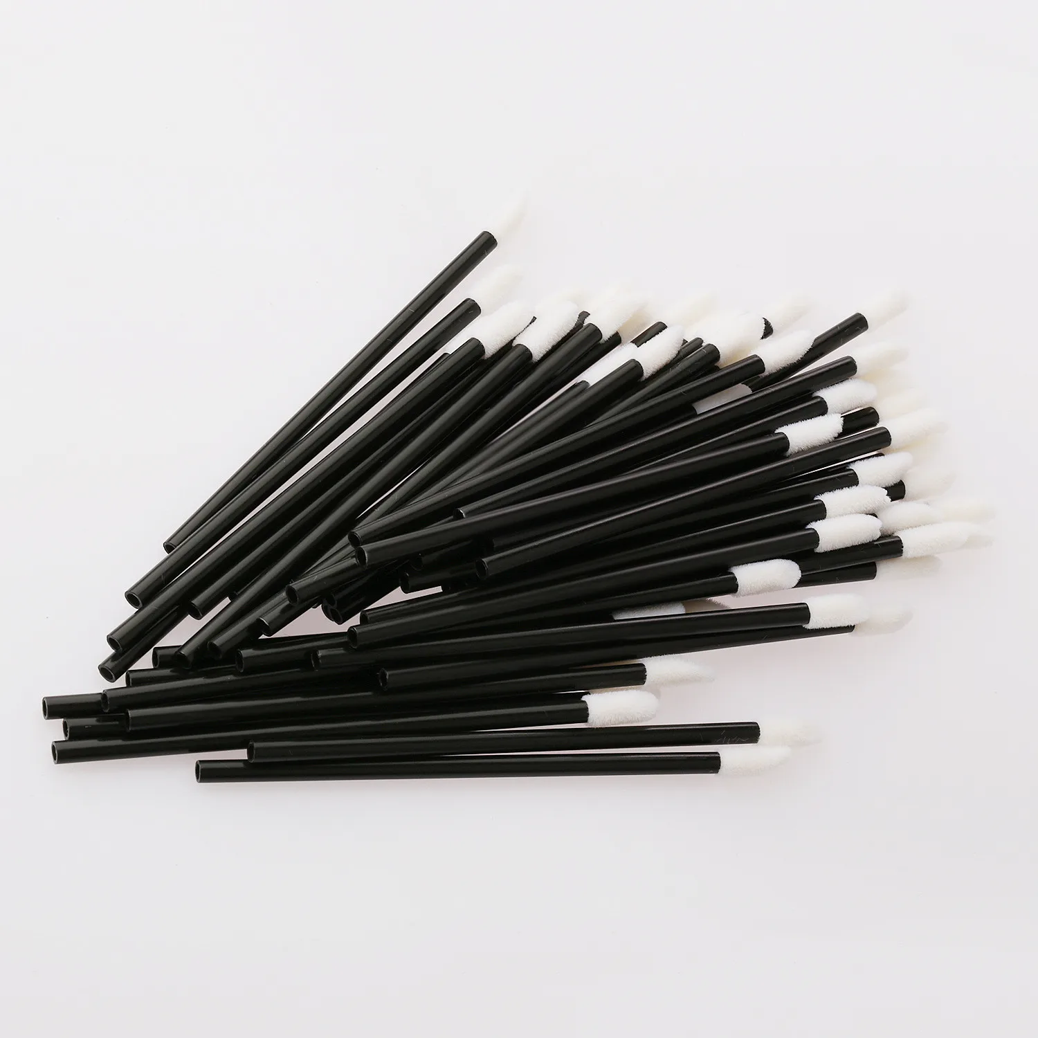 50PCS Disposable Silicone Gel Eyelash Brush Lip Brush And Eyeliner Brush Eye Lashes Extension Tool Makeup Brushes
