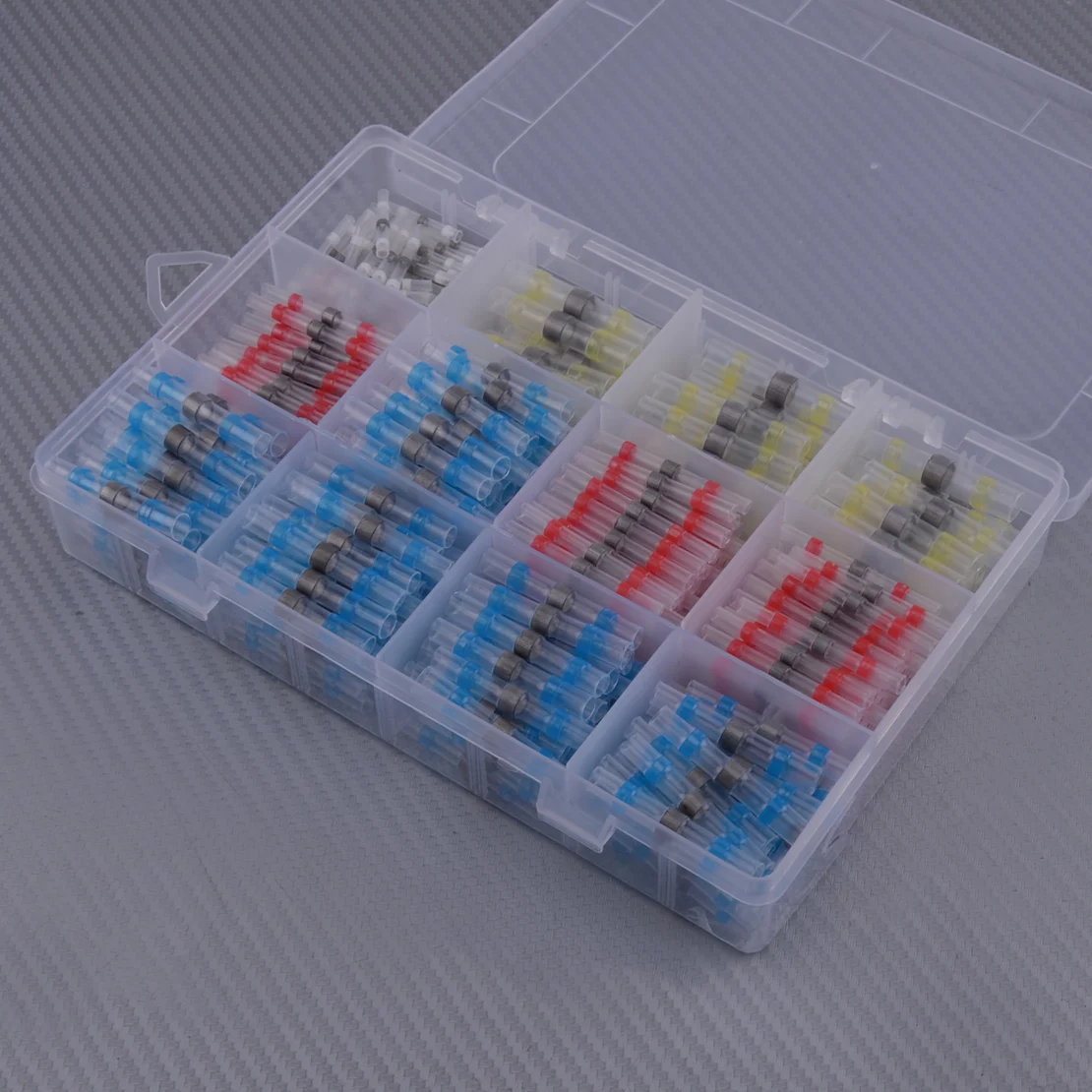 

400 Pcs Waterproof Welding Heat Shrinkable Solder Splice Terminals Connector Sleeve Tube Plastic