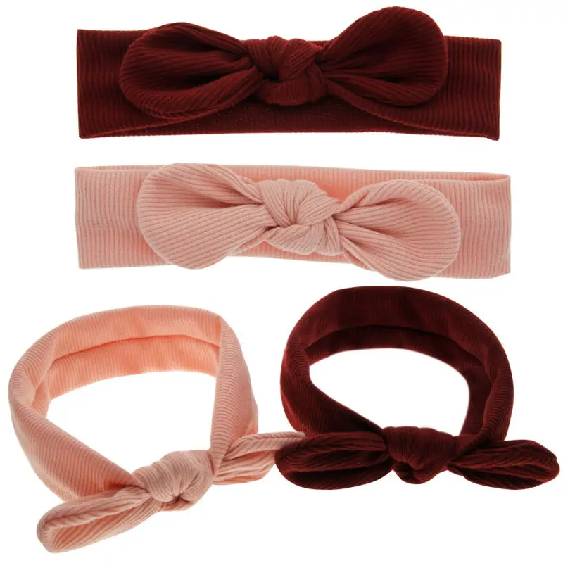 

Free Shipping Baby Accessories Headwear Boys Girls Kids Toddler Solid Ribbed Hairband Headband Stretch Turban Rabbit Head Wrap