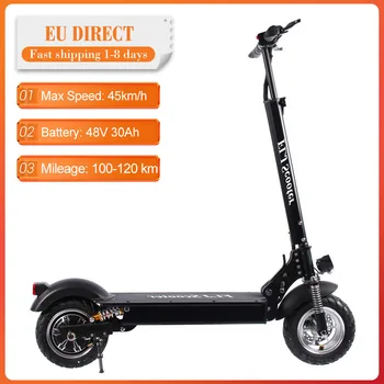 

[EU Direct] FLJ 1200W LG 48V 30AH EScooter Off Road Folding Electric Scooter Adult 100KM Electric Skateboard Electrico E Scooter