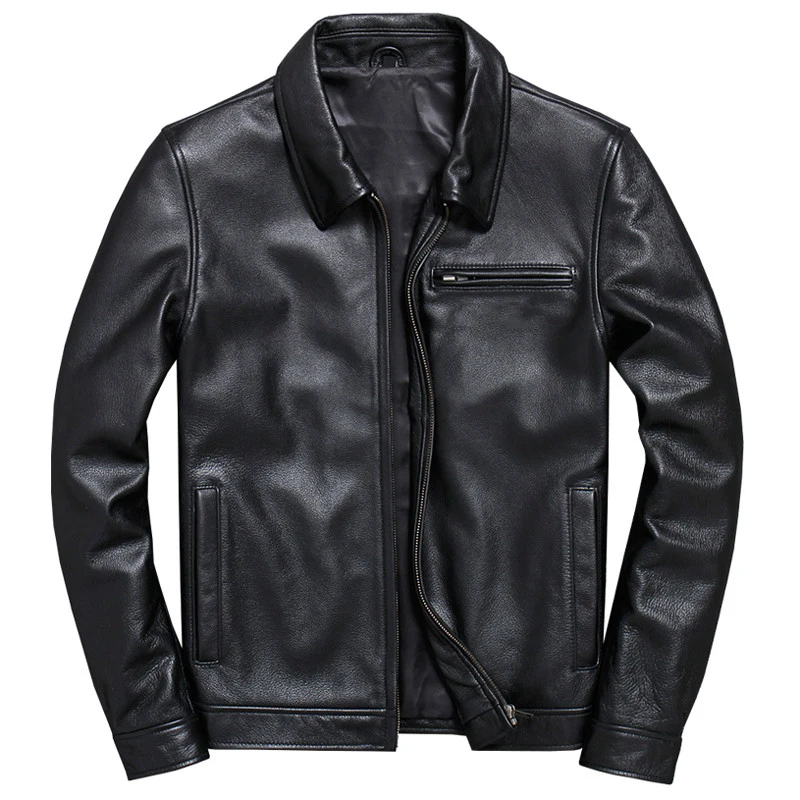 Cheap Price Cool Mans Sheepskin Coat Oversized Fashion Street Style Aviator Cowhide Jacket Winter Mens Coats XXXXL Streetwear | Мужская