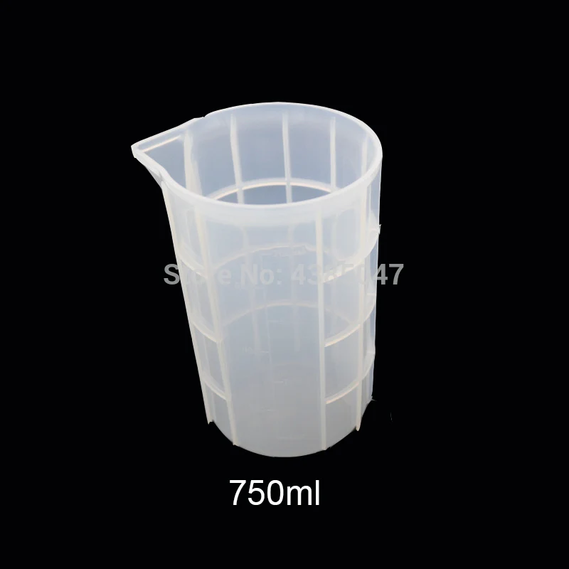 100/250/350/750ml одноразовые силиконовый мерный стаканчик клей измерительный инструмент ювелирные весы смолы формы для изготовления ювелирных изделий инструмент - Цвет: 750ml
