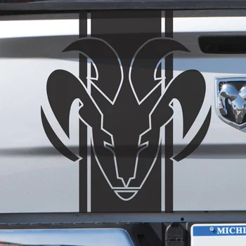 

For 3Pcs Dodge Ram Stripe Logo Graphic Sticker Decal Sticker Side or Rear Truck Vinyl bed