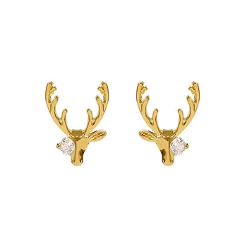 

925 silver needle cute elk stud earrings 2020 new temperament personality niche earrings creative earrings for women A30