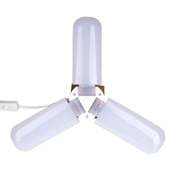 

45W E27 Super Bright LED Ceiling Pendant Light Folding Fan Blade Lamp Energy Saving Used For Warehouse Home School