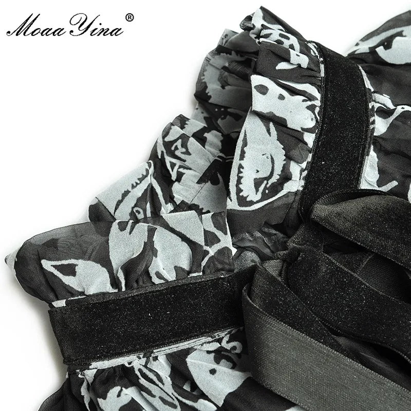 MoaaYina Fashion Designer dress Spring Women's