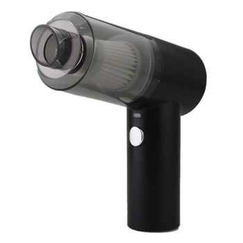 

Home Vacuum Cleaner Wireless High Power Hair Dryer 4500Pa USB Charge with LED Light ,Black