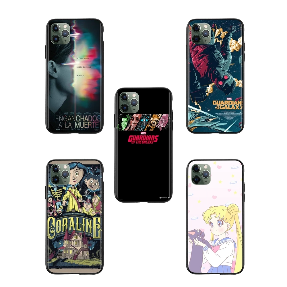 Adorable movie Guardians of wallpaper cases for iphone 7 plus jet black Mobile Pouch Cover Bags |
