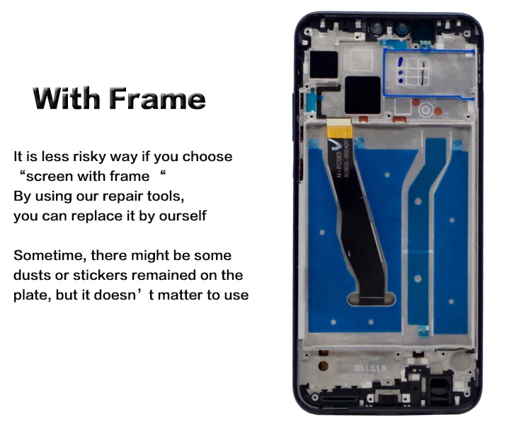 Najtaniej 6.59 cal dla huawei P Smart Z STK LX1 wyświetlacz LCD montaż digitizera ekranu dotykowego części dla huawei Y9 Prime 2019 LCD