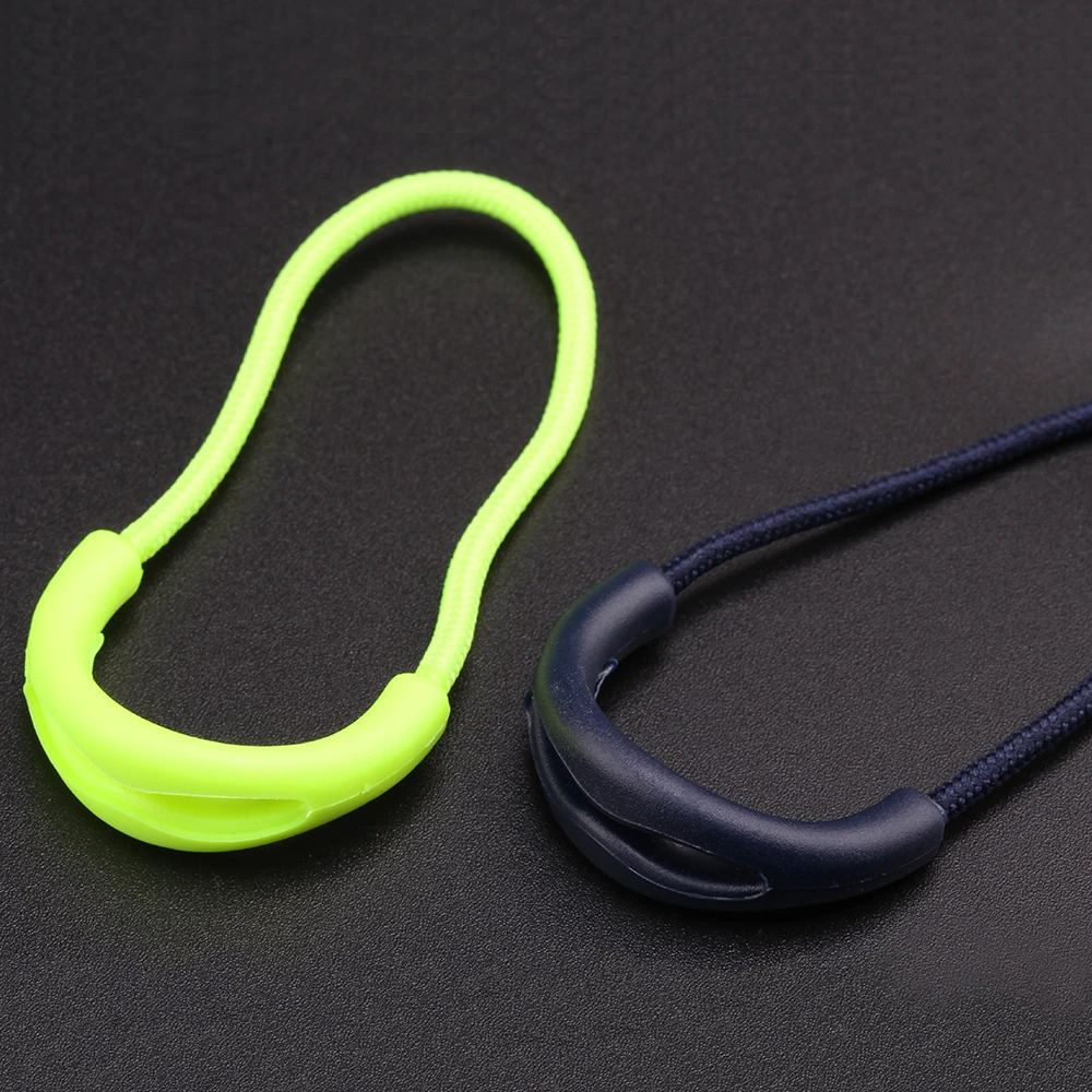 Quality Big Zipper Pull Cord Zipper Rope Pull Puller End Fit Rope Tag Fixer Zip Cord 10Pcs/30Pcs/100Pcs For Garment Bags zipper pullers zipper accessories