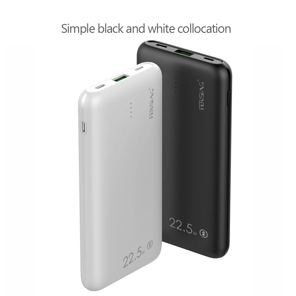 FERISING 5A VOOC Super Fast Charger 10000mah Power Bank USB Type C External Battery PD QC 3.0 Powerbank for Oneplus 6T 7 8 9 10 23 H740b0009d7714177a13cee665f06a3faw