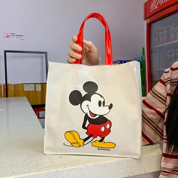 

Disney cartoon Mickey women children's casual canvas bag ladies shoulder bag crossbody shopping bag girls hand bags