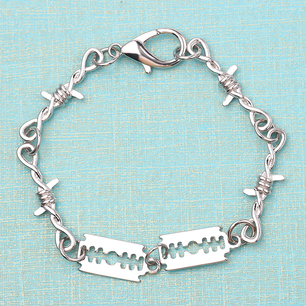 Модный браслет Харадзюку уличная Пламя Унисекс Браслет Панк-аксессуар рок браслет цепочка Ювелирное Украшение для ночного клуба подарки