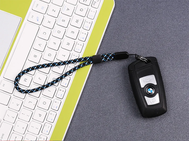 Регулируемый ремешок на запястье шнурок-браслет для телефона USB флэш-накопители КЛЮЧИ ID карта брелок вязаный ремешок для телефона