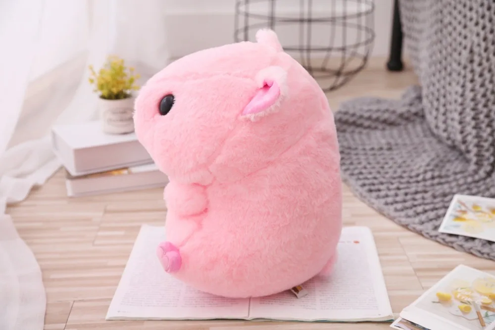 Plush Pink Sitting Pig Toys (10)