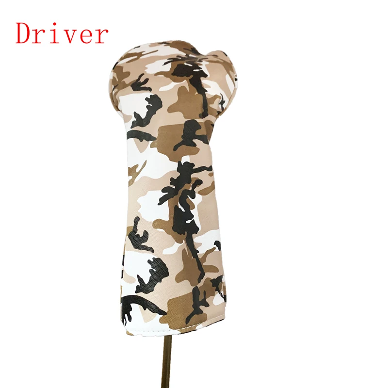 Brown driver NRC Чехлы для клюшек для гольфа, чехлы для клюшек для гольфа#1, для водителя#3,#5, камуфляжный узор - Цвет: Brown driver