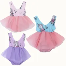 Летнее нарядное платье-пачка из тюля с цветочным кружевом для маленьких девочек цельный купальный костюм, купальный костюм принцессы, пляжная одежда