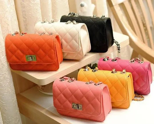 

Spring And Summer New Style Korean-style Square Sling Bag Shoulder Cross-body Rhombus Chain Bag Change Cross-body WOMEN'S Bag